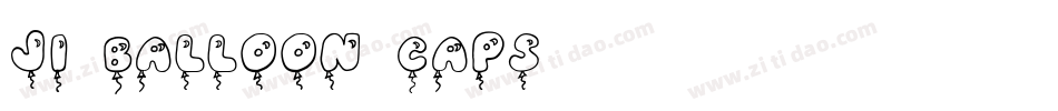 JI Balloon Caps字体转换